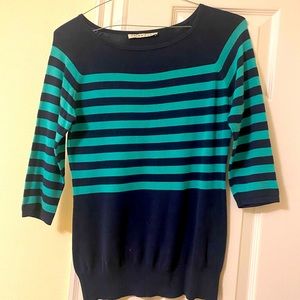 Trina Turk blue striped sweater